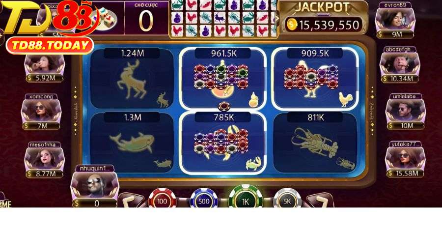 Bầu cua TD88 nhận được đánh giá 5 sao từ hàng triệu bet thủ